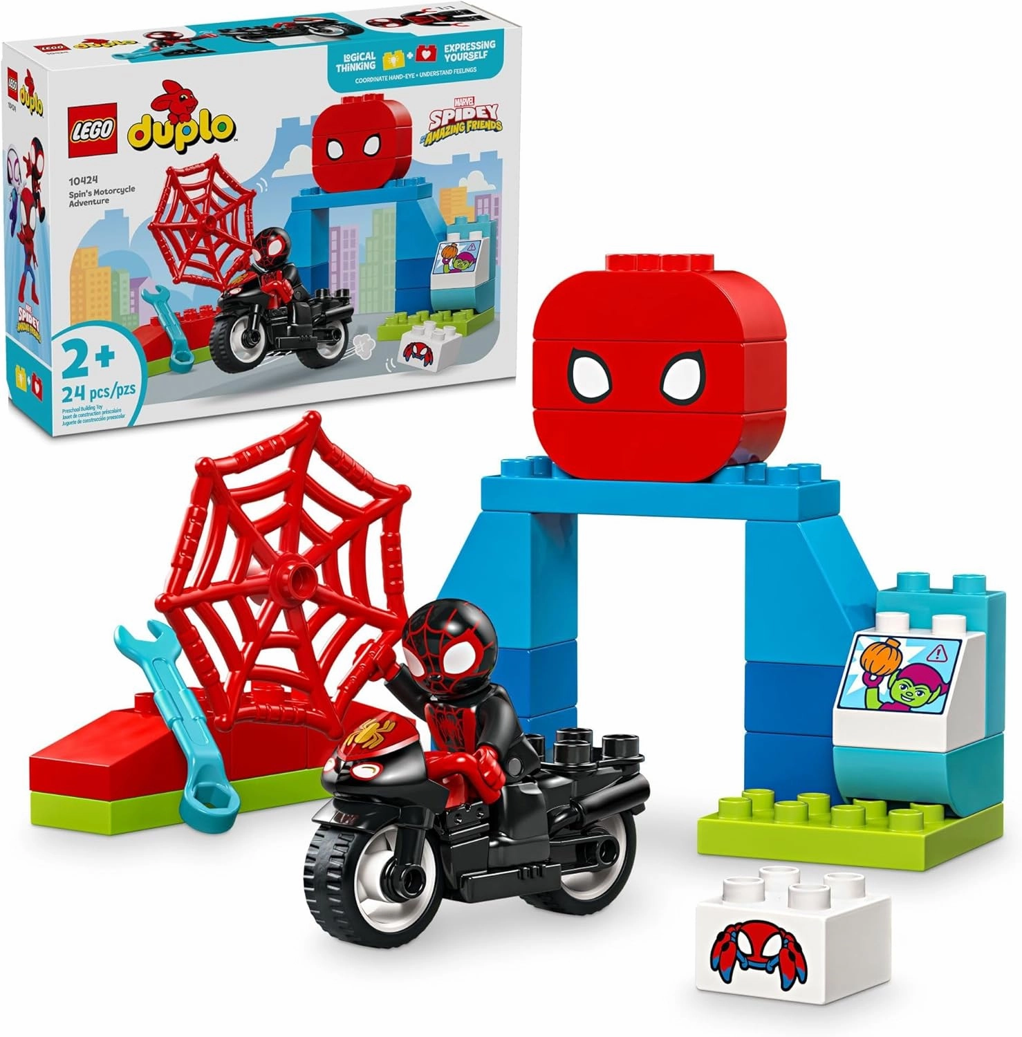 Lego 10424 - Duplo Spin??s Motorcycle Adventure Dark Matter