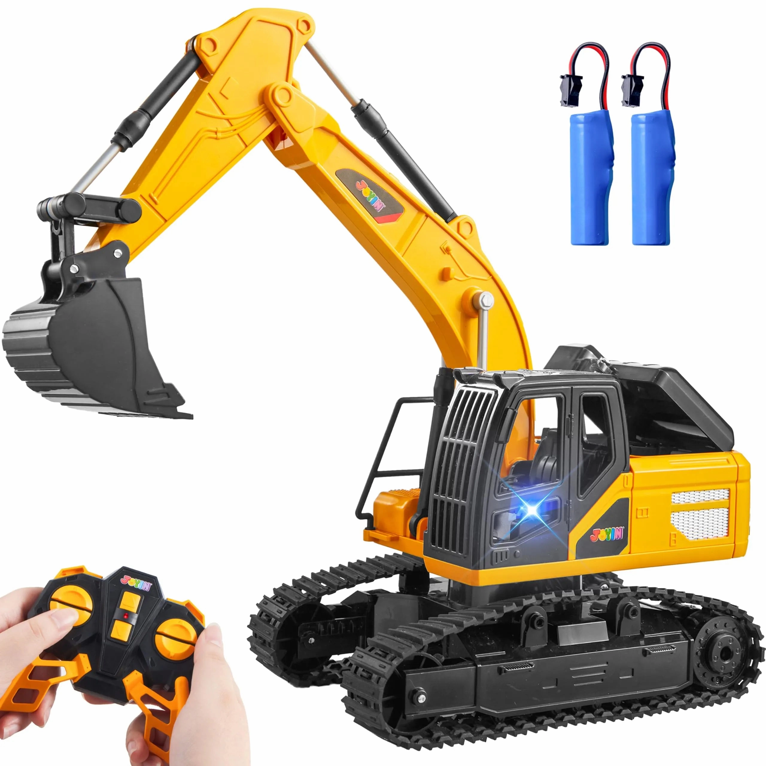Fantasy Hero Struggle Win 2.4Ghz RC Excavator Toy with Light for Kids Birthday Gift