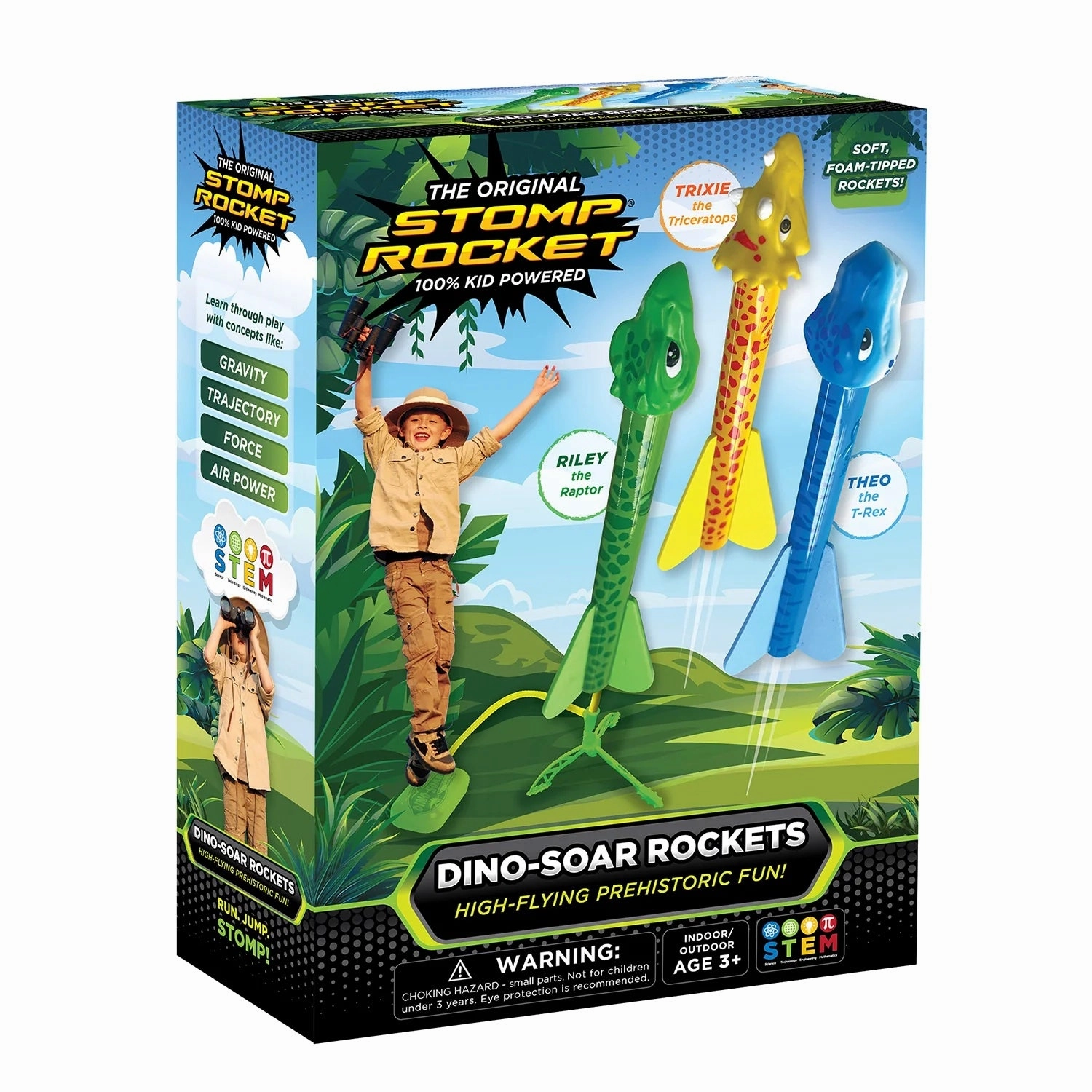 Dino-Soar Stomp Rockets Rendering Engine Building Blocks