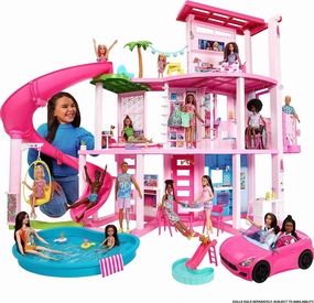 BARBIE Dreamhouse 2023 Pool Party Doll House Playset Camera Integration