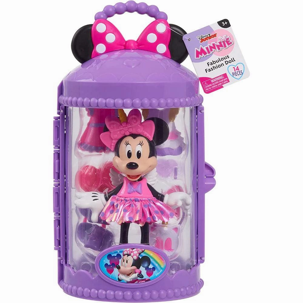 Merchandise Line Standard Practice Disney Junior Minnie Mouse Fabulous Fashion Doll with Case - Lilac