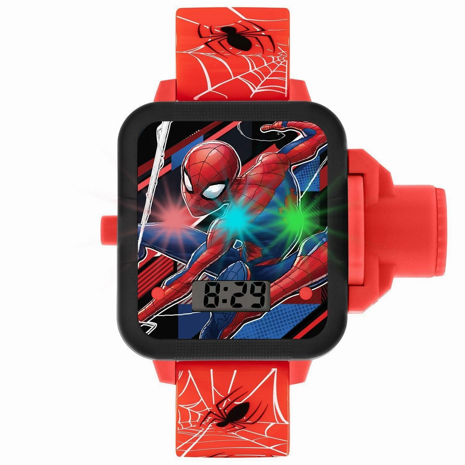 Positive Community Disney Marvel Spiderman Red Strap Projection Watch