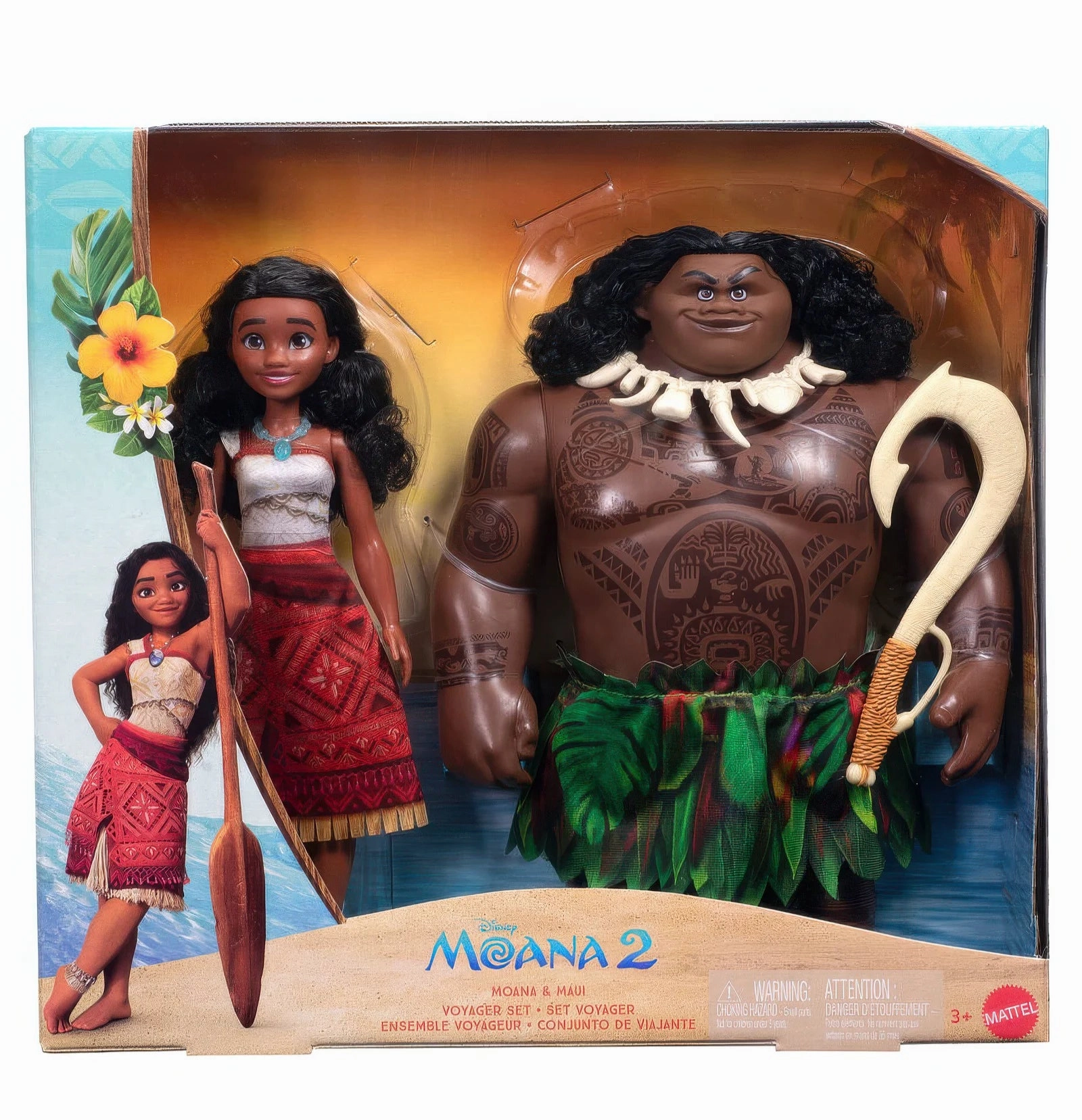 Disney Moana 2 Moana & Maui Dolls Voyager Set Progressive Values Mod Support