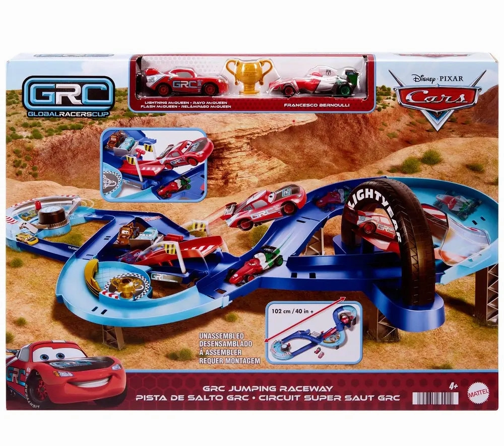 Disney Pixar Cars Global Racers Cup Jumping Raceway Playset Experience Points