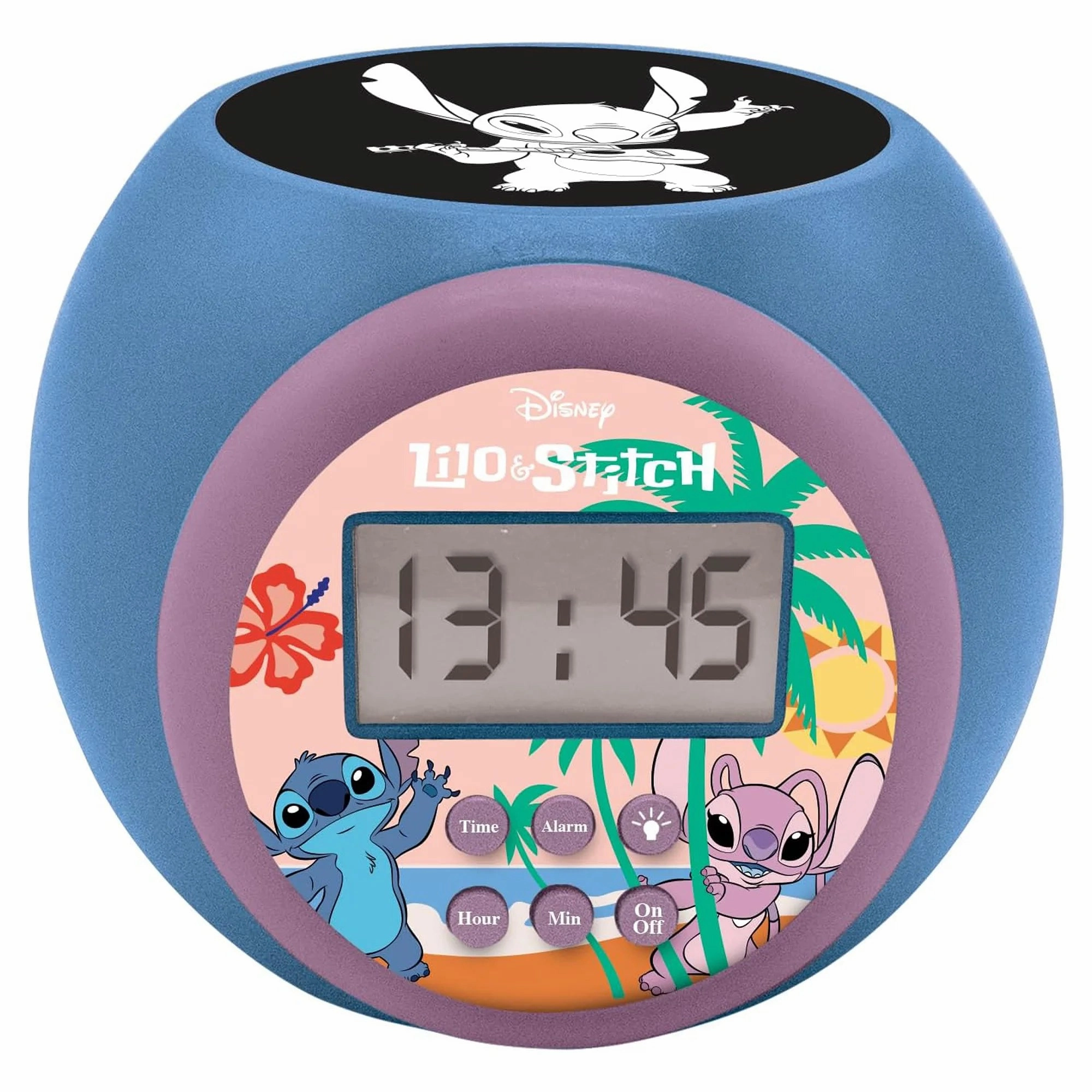 Disney Stitch Projector Alarm Clock Water Physics