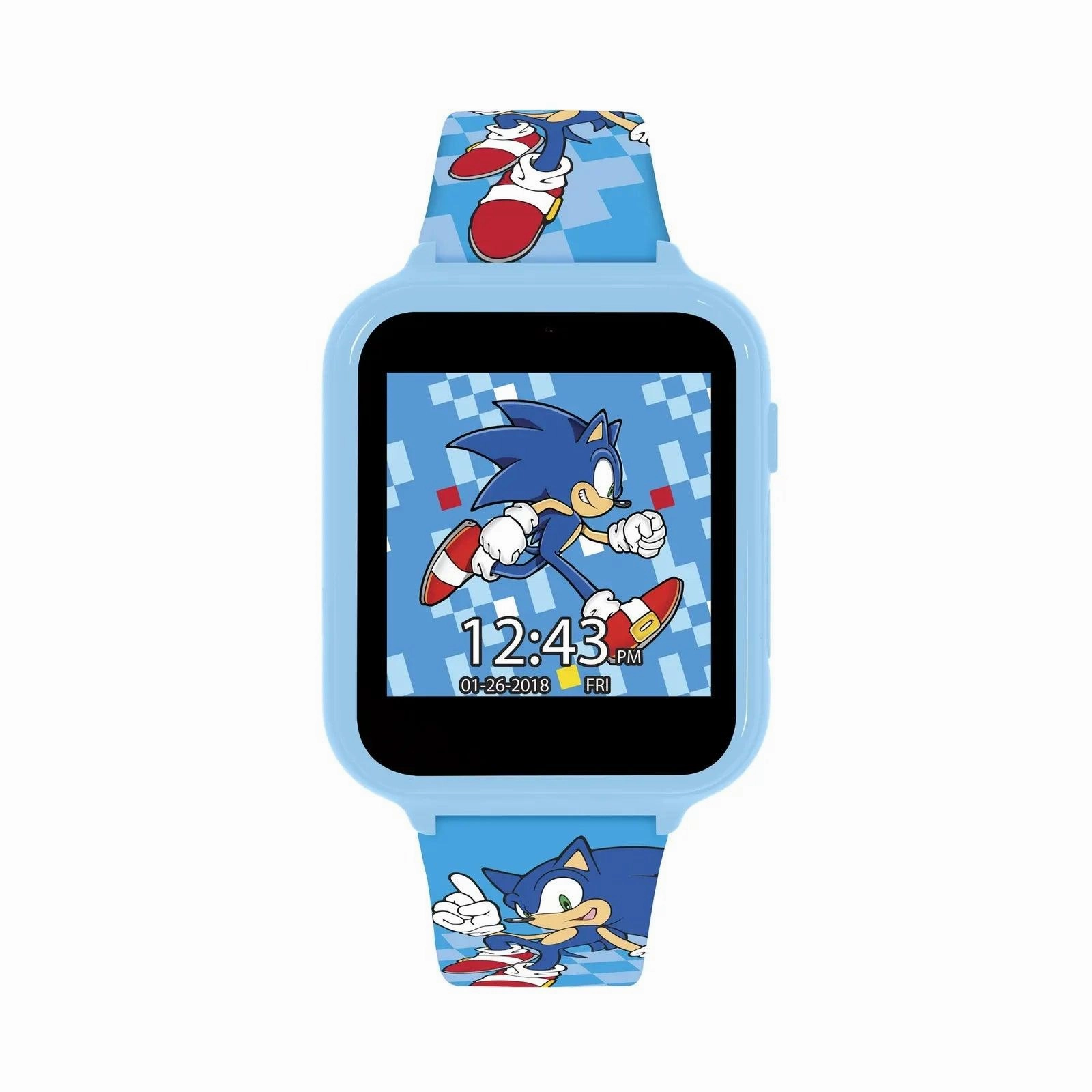 SONIC the Hedgehog Interactive Kids' Silicon Strap Watch No Paywall Novice Class