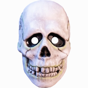 Scary Accessories Don Post - Skull Plastic Mask