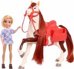 Pretty Scarce DreamWorks Spirit Small Doll and Classic Horse - Abigail & Boomerang