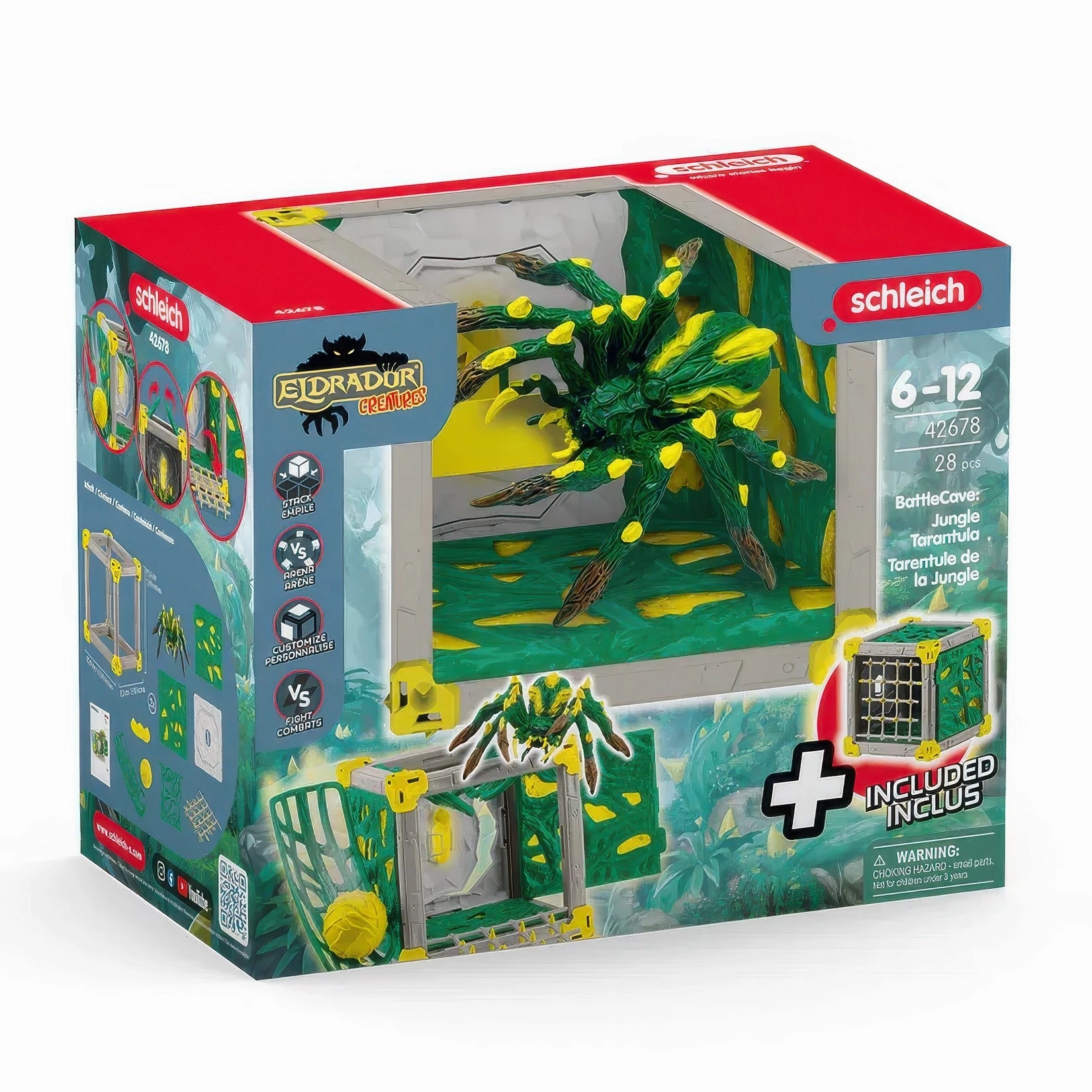 Satisfying Conclusion Diverse Characters Schleich 42678 BattleCave Jungle Tarantula Playset