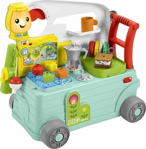 Fisher-Price Laugh And Learn 3-In-1 On-The-Go Camper Rainy Day Sculpture Worker