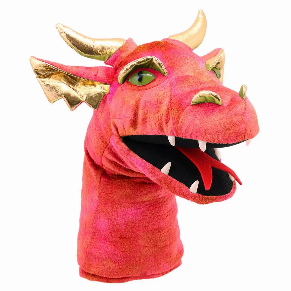 Starry Sky The Puppet Company - Large Dragon Heads - Red Dragon Hand Puppet
