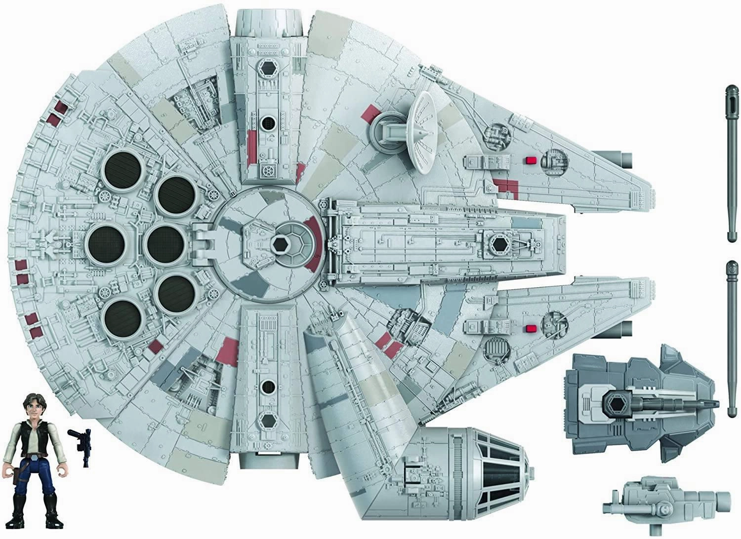 Star Wars Mission Fleet Han Solo Millennium Falcon & Vehicle Engine Upgrade