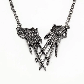 Whimsical Displays Mystical Crafts Edward Scissorhands Hands Pendant Necklace