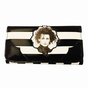 Edward Scissorhands Striped Wallet Scary Party Monster Ornaments