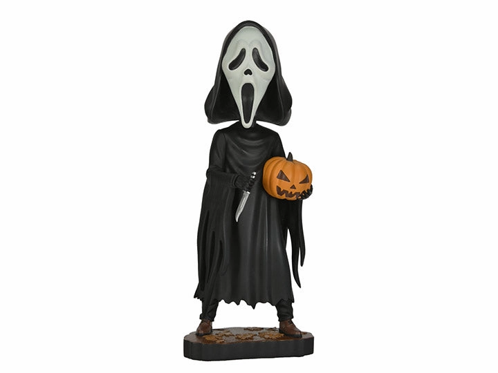 Charming Accents Ghost Face with Pumpkin Head Knocker