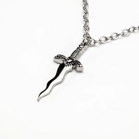 Scary Treats Frightening Displays Dagger Pendant Necklace