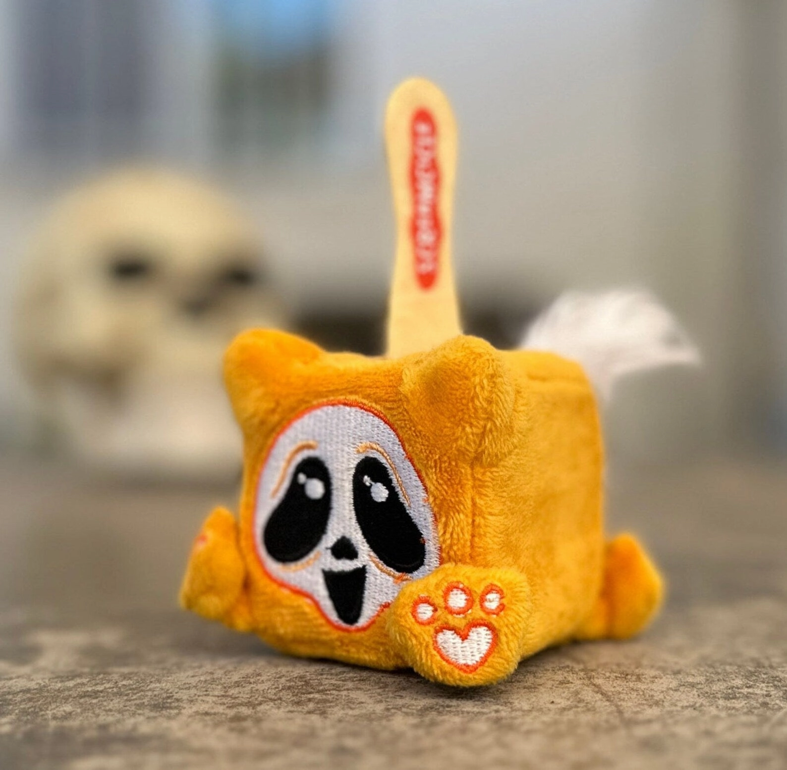 Charming Accents Squaredy Cats - Screamcicle mini plush