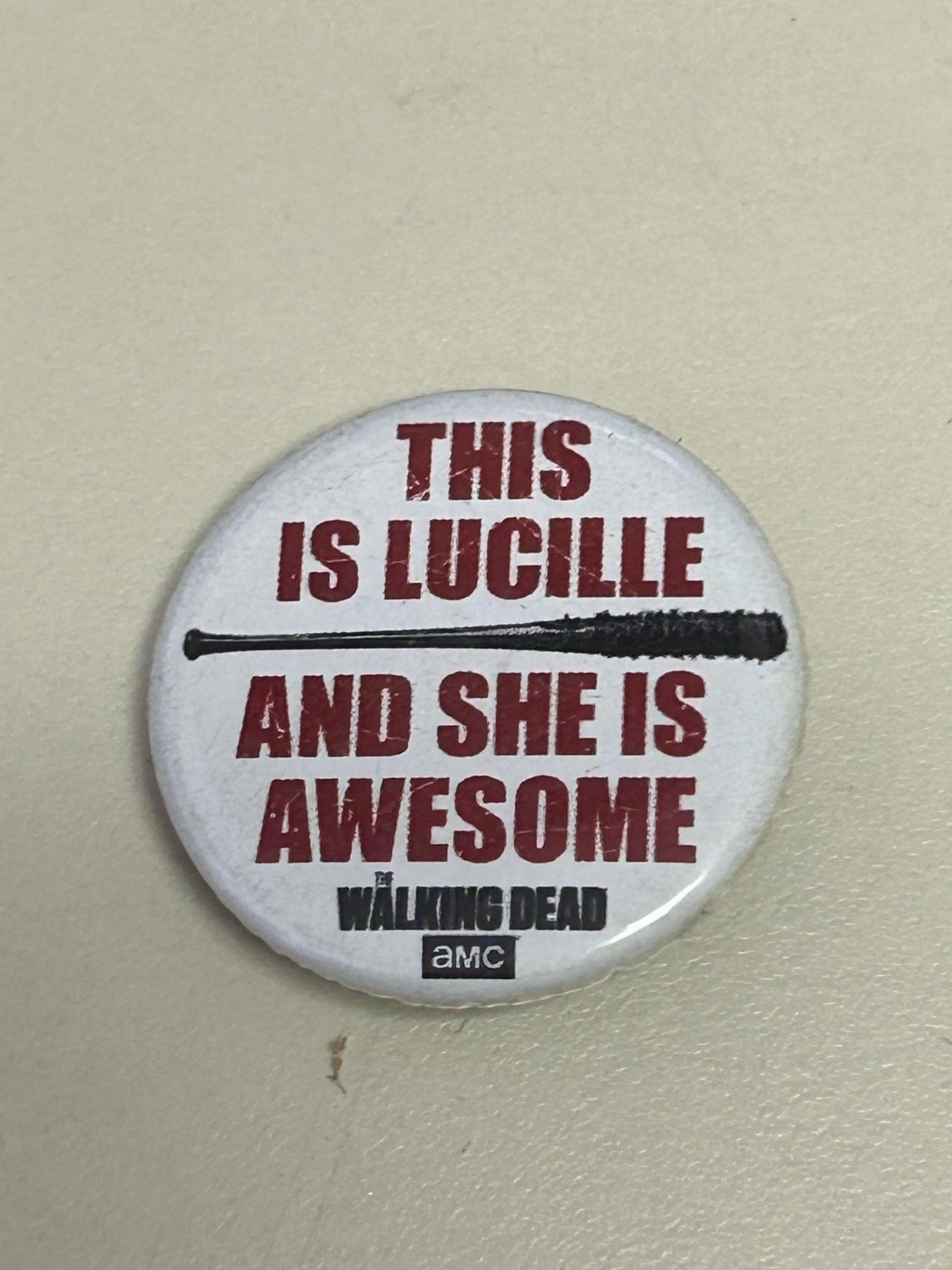 Haunted Designs Playful Treats The Walking Dead - This Is Lucille 1.25" Button