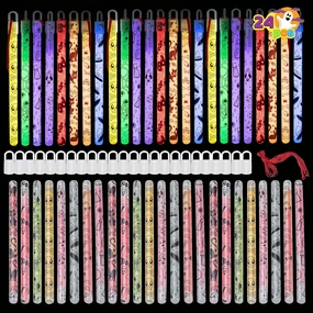 Hanging Wands Glowsticks, 24 Pcs Scary Decor