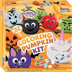 Enchanting Crafts Monster Ornaments KLEVER KITS - Coloring Pumpkins with 8 Characters