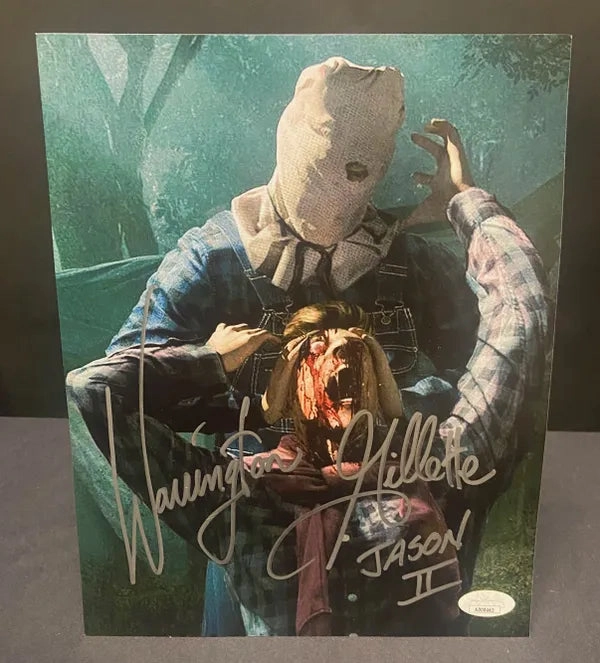 Creepy Accessories Warrington Gillette Autographed Friday The 13th Part 2 Jason 8x10 Photograph (JSA Certified) - Version 7