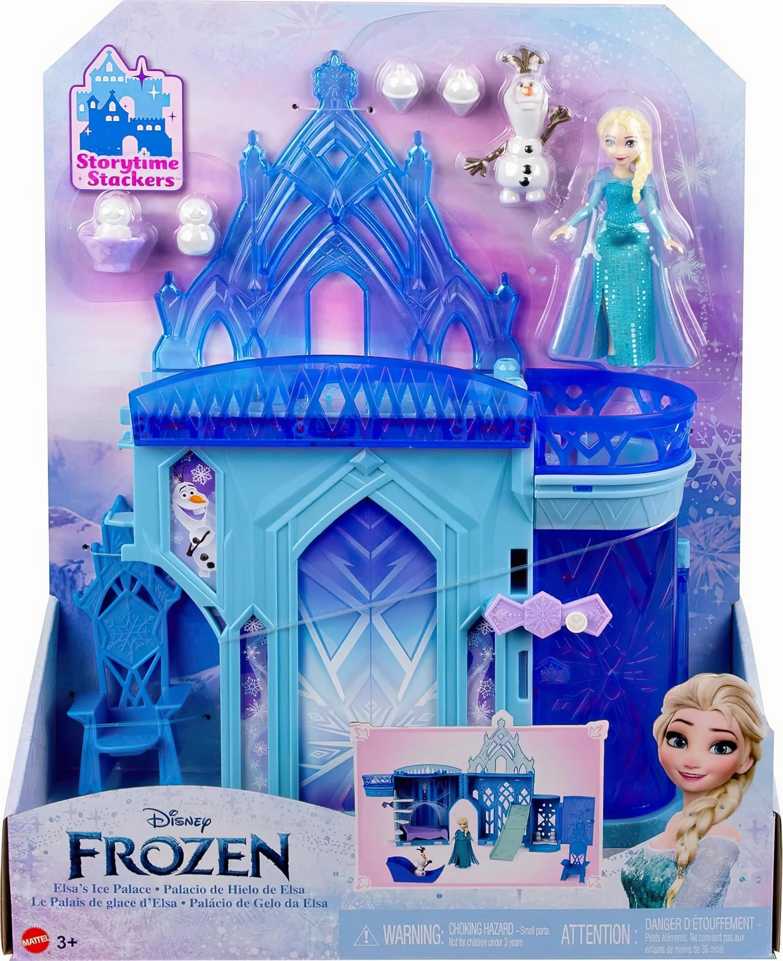 Childhood Memory Alphabet Design Elsa's Ice Palace Storytime Stackers Castle Doll House Playset