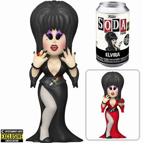 Elvira Vinyl Soda Figure - Entertainment Earth Exclusive Eerie Supplies