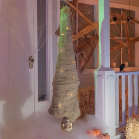 65in Halloween Animated Hanging Cocoon Decoration Creepy Treats Creepy Decorations