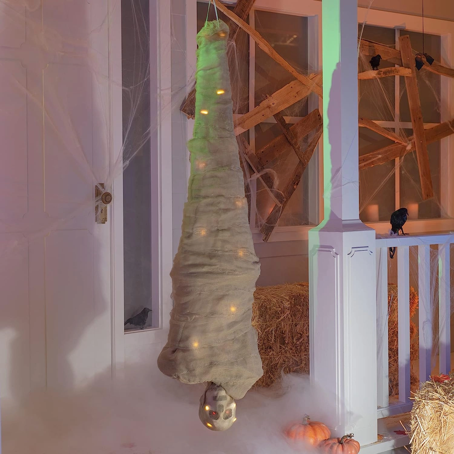 65in Halloween Animated Hanging Cocoon Decoration Playful Designs Ghoulish Ornaments