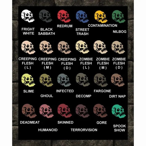 NIGHT SHADES Rubber Mask Paint - 8 oz. Spooky Accents Frightening Figures