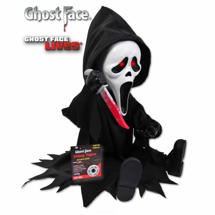 Mystical Displays 11" Ghost Face? LU Animated Sitting Figure