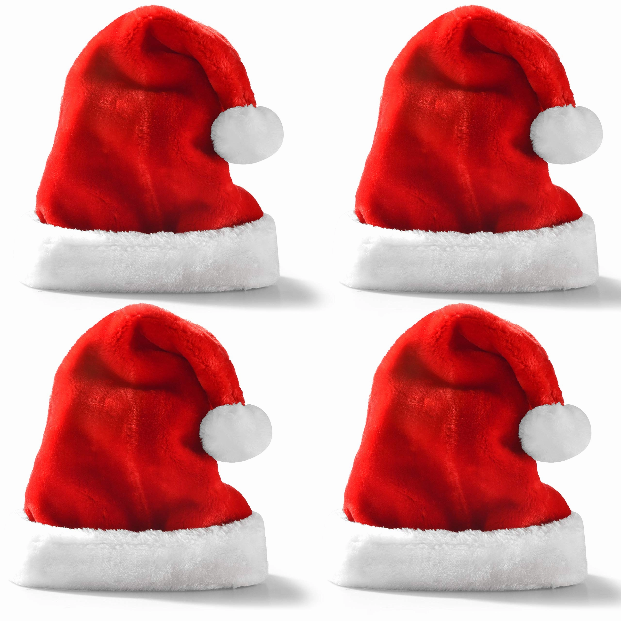 4-pack Christmas Hats Ghostly Accents