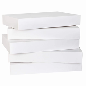 Charming Masks 12 Pcs White Cardboard Gift Boxes