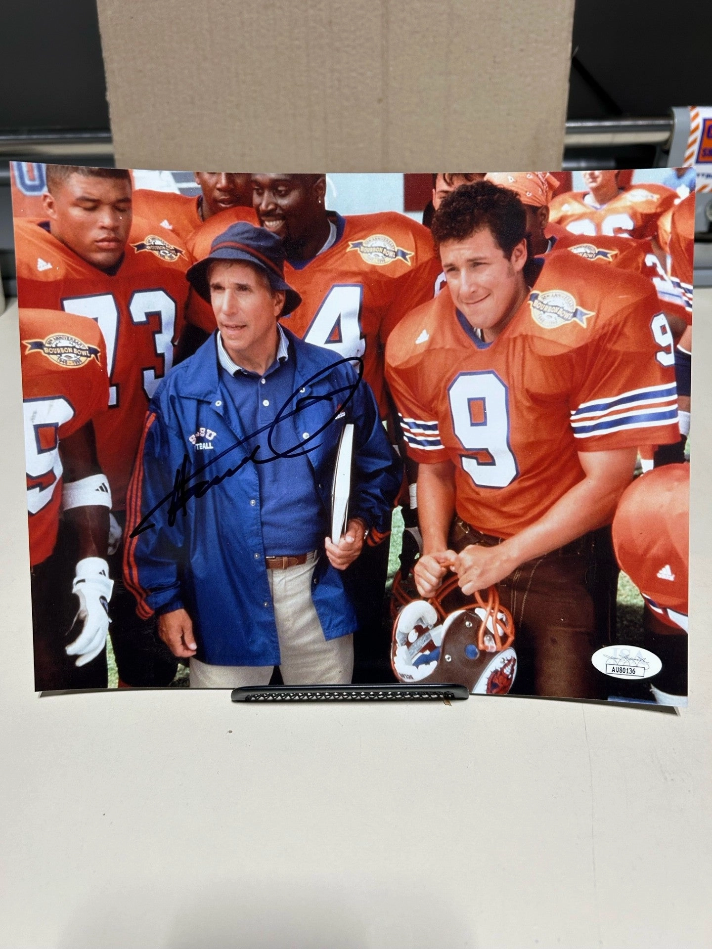 Ghostly Figures Whimsical Decor Henry Winkler Autographed The Waterboy 8x10 - Version 1