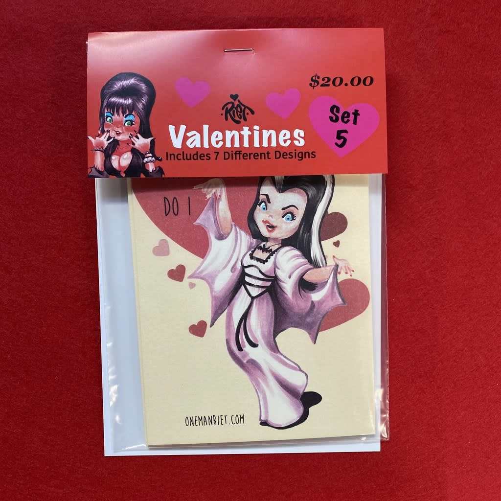 Valentine Cards Set 5 Frightening Supplies