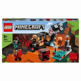 Story Rich Wormhole Travel LEGO MINECRAFT 21185 The Nether Bastion Battle Action Toy