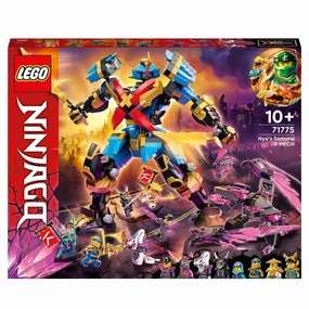 LEGO NINJAGO 71775 Nya's Samurai X MECH Action Figure Set Local Multiplayer Fine Motor