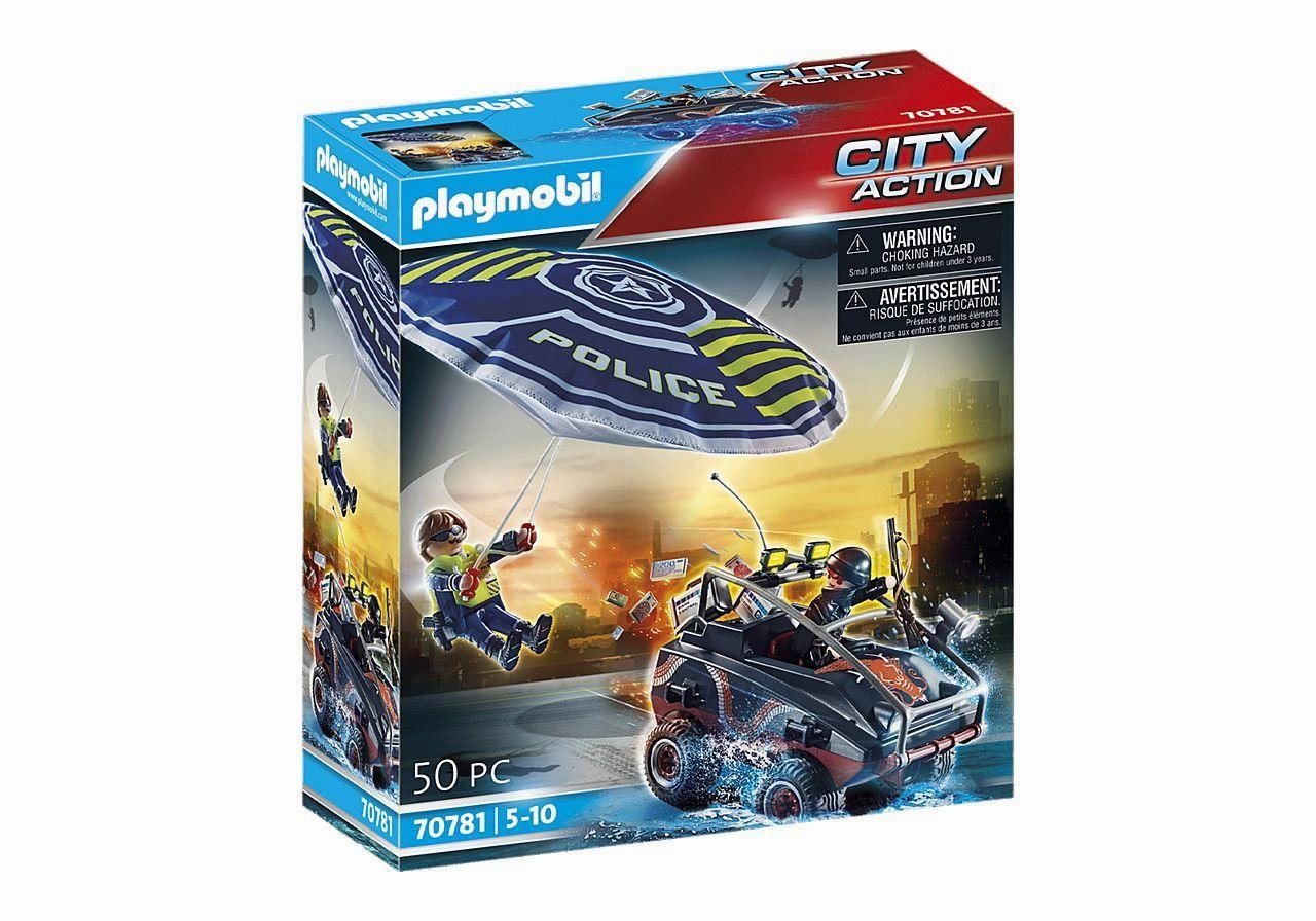 Complete Awakening Lag Reduction PLAYMOBIL 70781 CITY ACTION - Police Parachute with Amphibious Vehicle