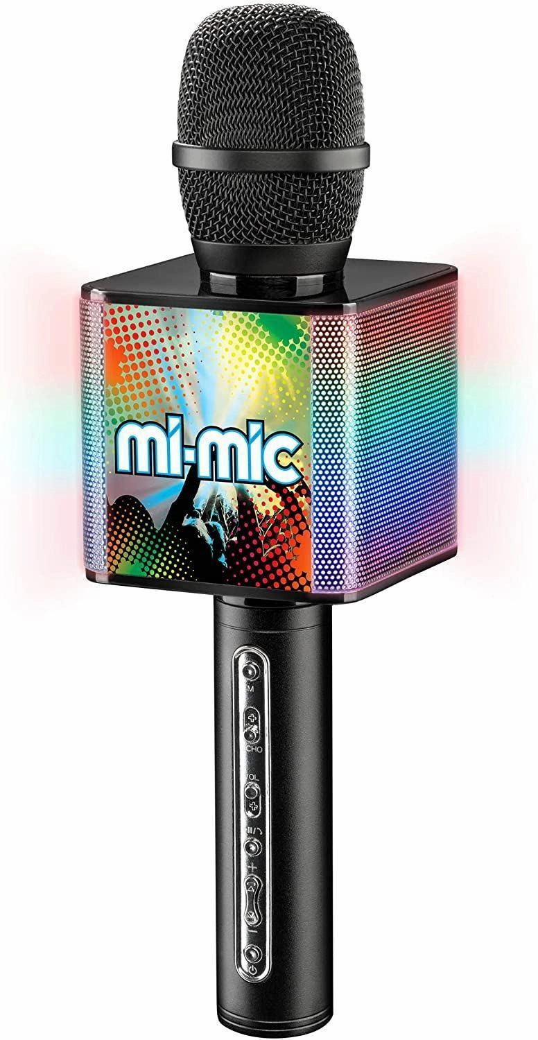 Mi-Mic Kids Karaoke Microphone with Phone Holder and Voice Changer Single Sign-On