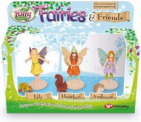 Consultant Grade Top Rated My Fairy Garden FG203 Fairies and Friends 3-Pack Figurines