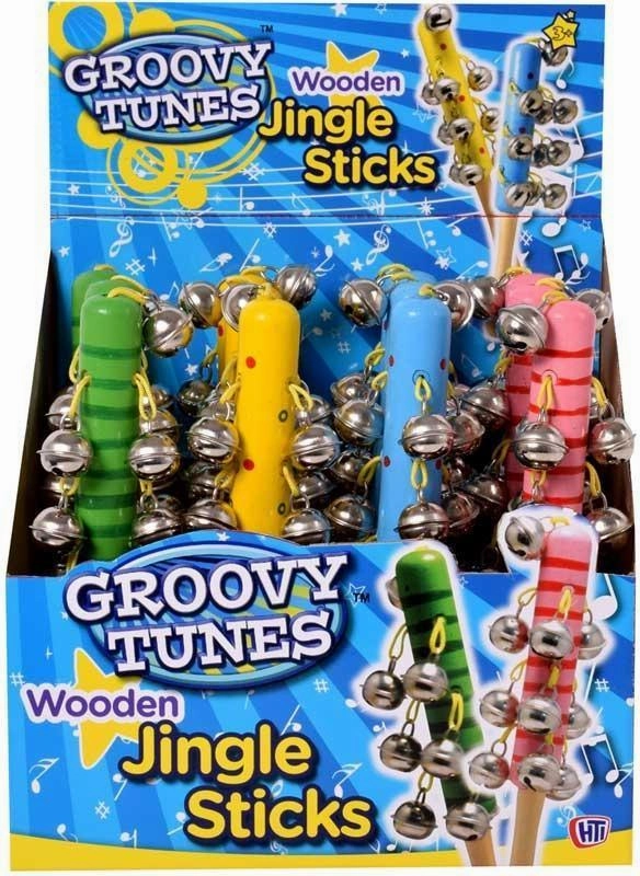 Agriculture Sim Groovy Tunes Wooden Jingle Stick - Assorted