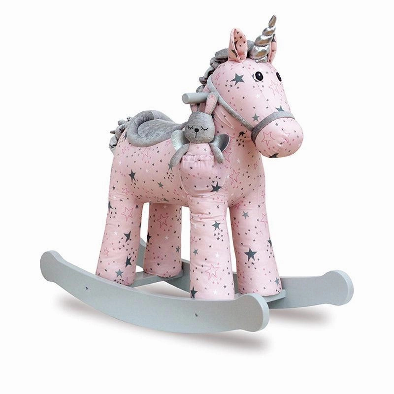 Novelty Worker Tall Stature Little Bird Told Me Celeste & Fae Rocking Unicorn 12m+