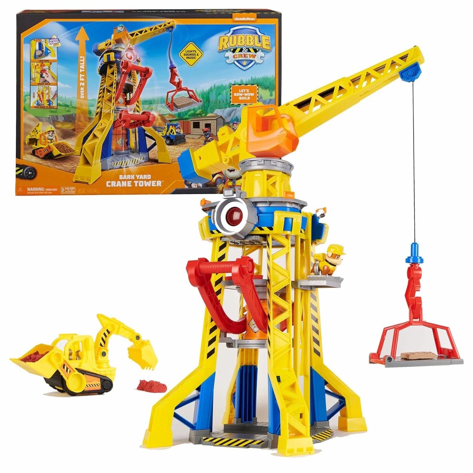 Numbered Copy Number Game PAW PATROL Rubble and Crew Bark Yard Crane Tower Playset