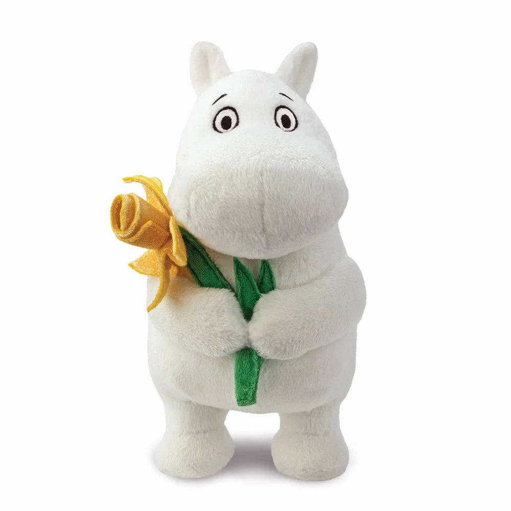 Moomin Standing 6.5-inch Soft Toy with Daffodil Hypoallergenic fabric Little Badge