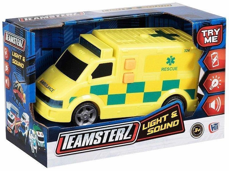 Limited Time Eco-friendly Teamsterz Small Light and Sounds Ambulance