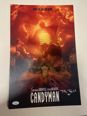 Eerie Decorations Ghostly Displays Tony Todd Autographed Candyman 11x17 Print (V6)