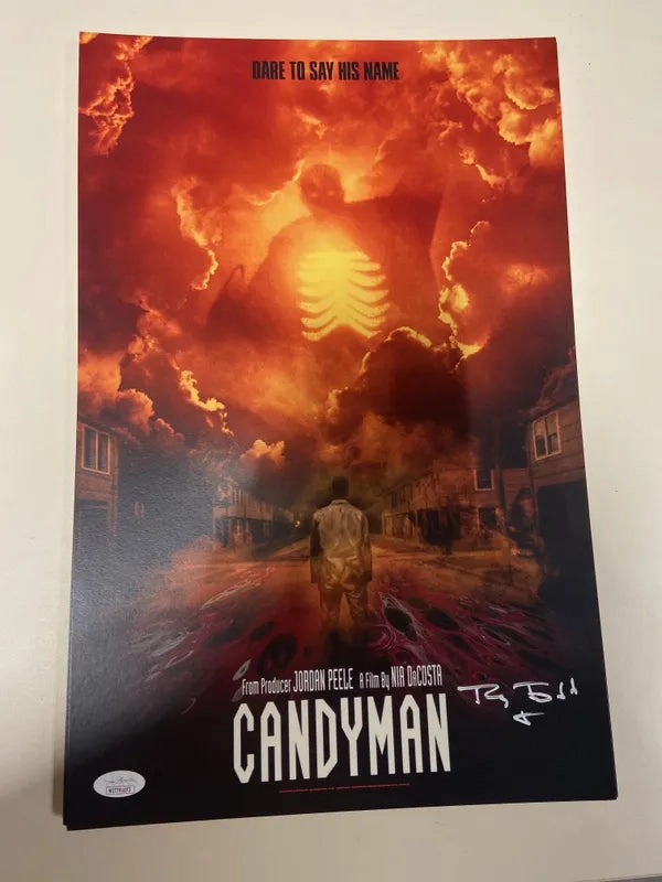 Eerie Decorations Ghostly Displays Tony Todd Autographed Candyman 11x17 Print (V6)