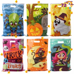 Goody Bags with 6 Designs Haunted Treats Ghostly Figures