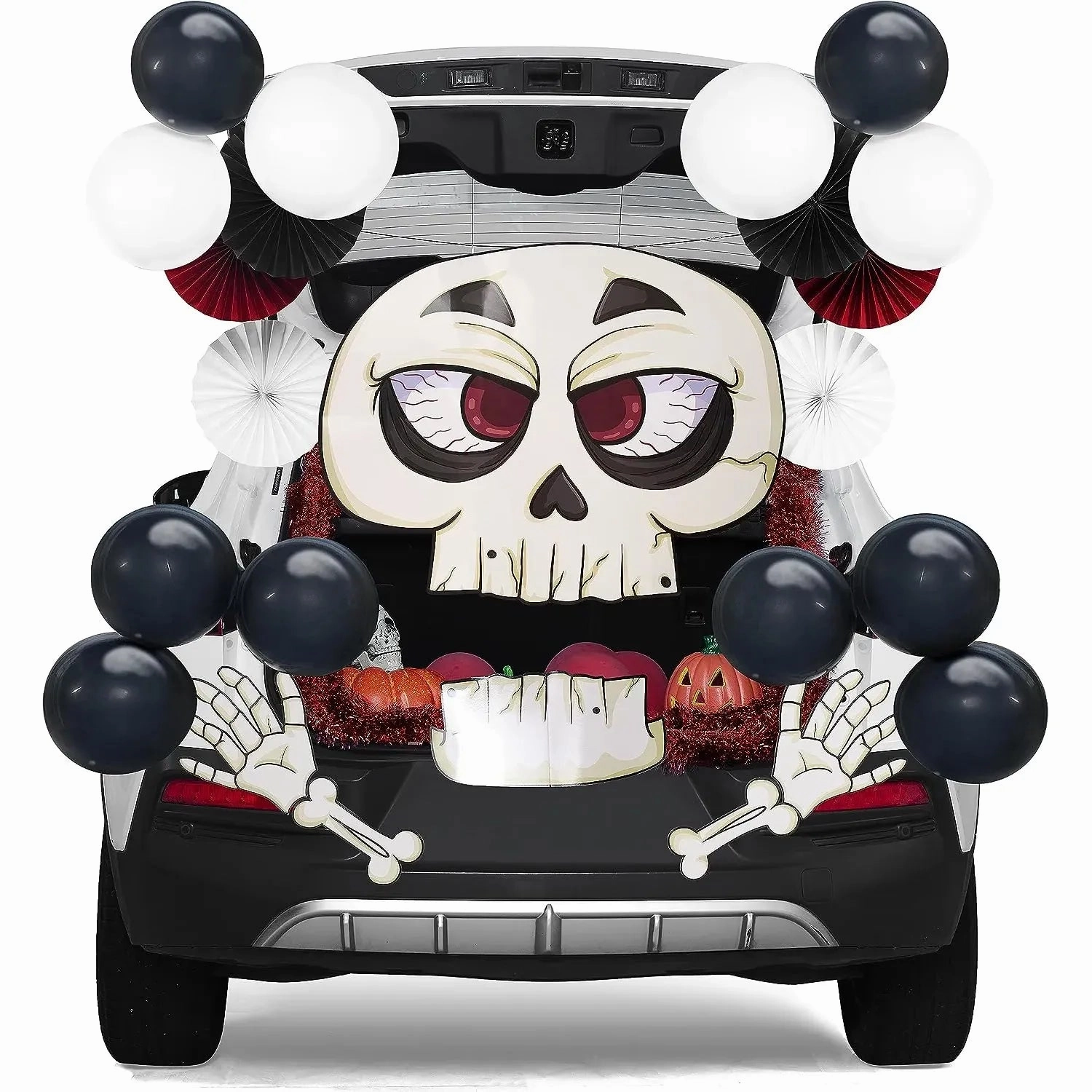 Frightening Decorations JOYIN Halloween Trunk or Treat Car Decorations Kit with Skeleton Design