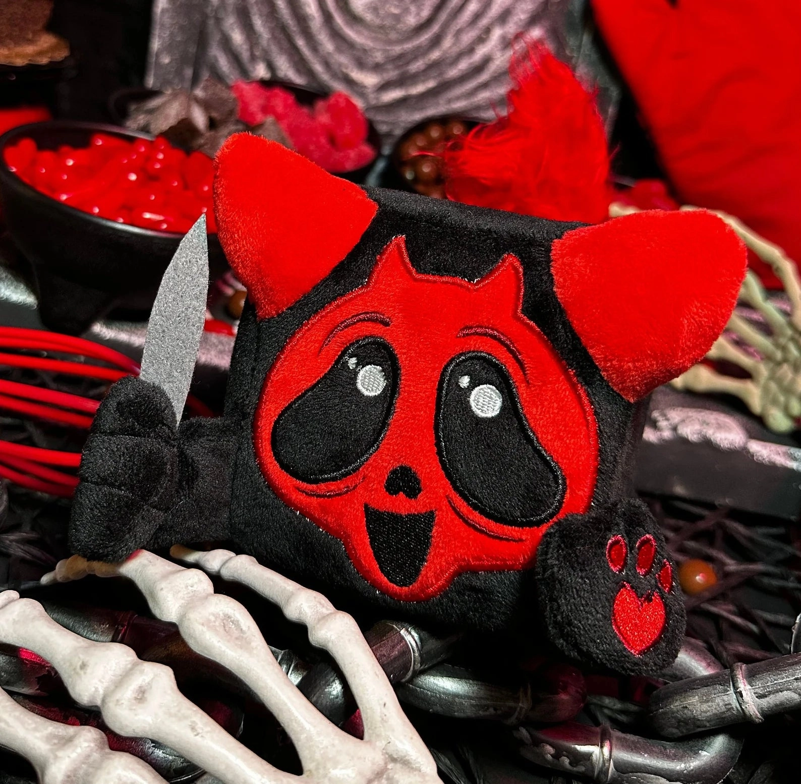 Squaredy Cats - Black Cherry GhostPuss Scary Props Mystical Designs